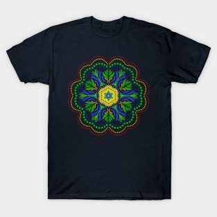 Blue Floral Tile T-Shirt